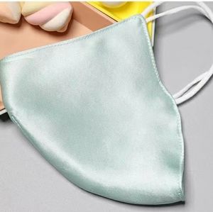 Mulberry Silk Face Masks Mint Green
